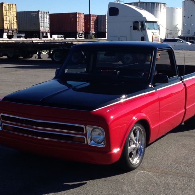 1970 Black/Red/Silver Chevrolet C-10 Short bed