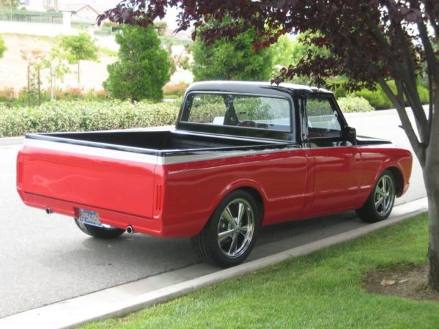 1970 Black/Red/Silver Chevrolet C-10 Short bed