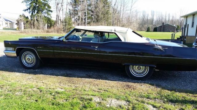 1970 Brown Cadillac DeVille Convertible