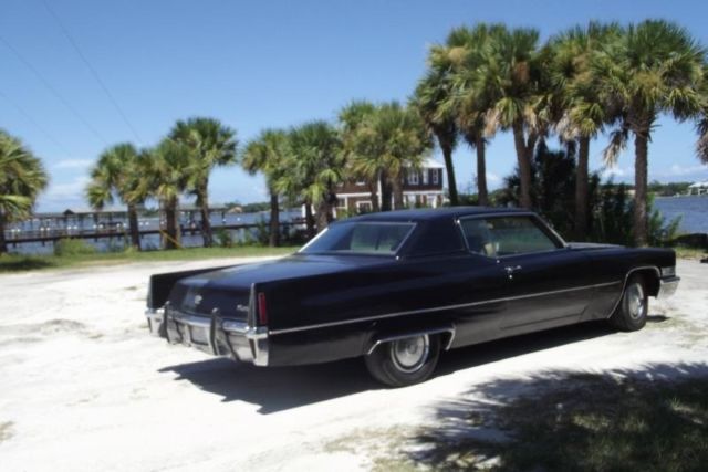 1970 Black Cadillac DeVille Coupe