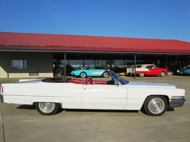 1970 White Cadillac DeVille Convertible