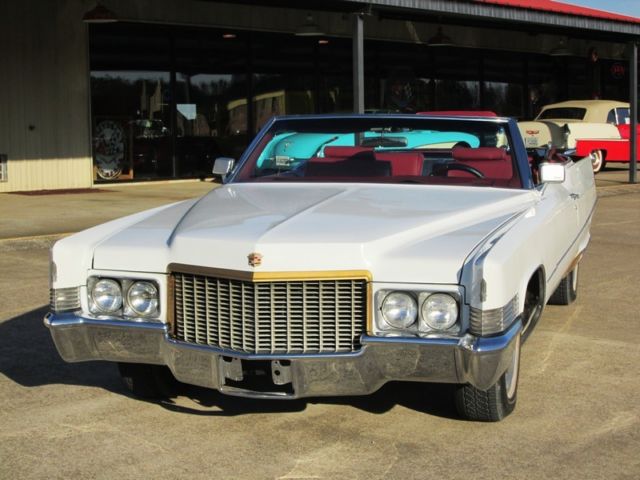 1970 White Cadillac DeVille Convertible