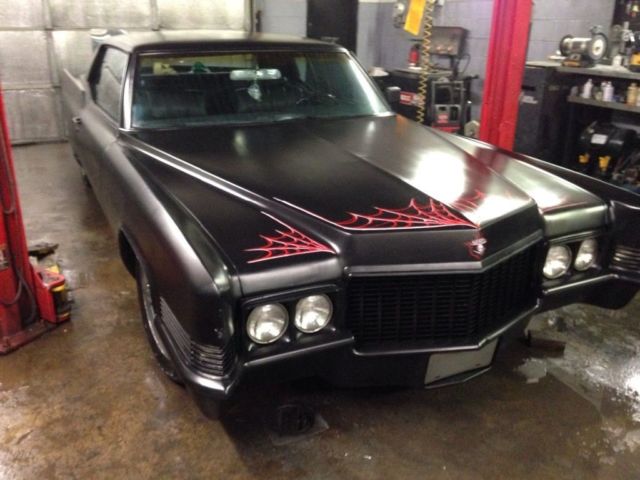 1970 Satin Black Cadillac DeVille Coupe