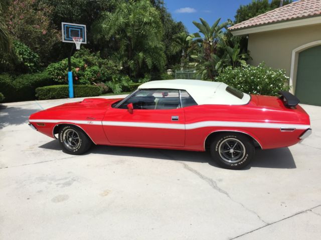 1970 Red Dodge Challenger Convertible