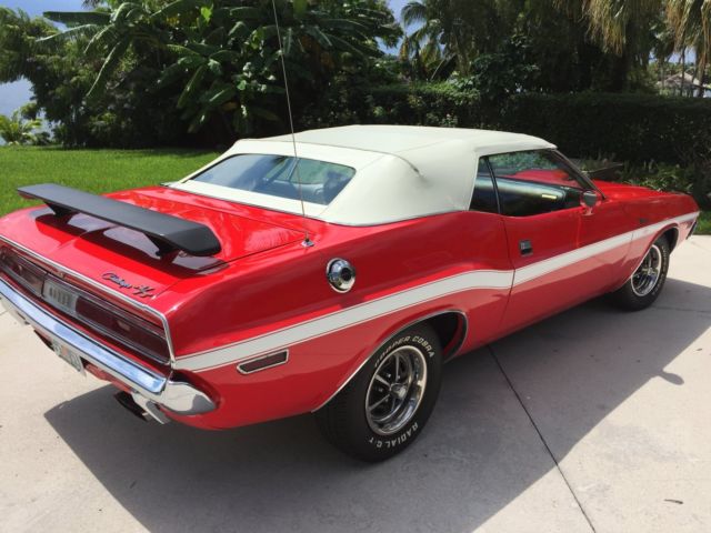 1970 Red Dodge Challenger Convertible