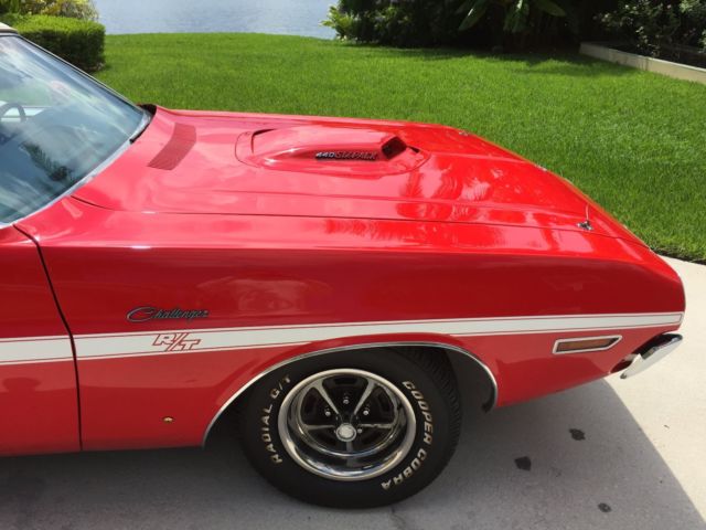 1970 Red Dodge Challenger Convertible