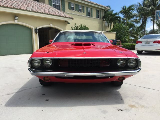 1970 Red Dodge Challenger Convertible