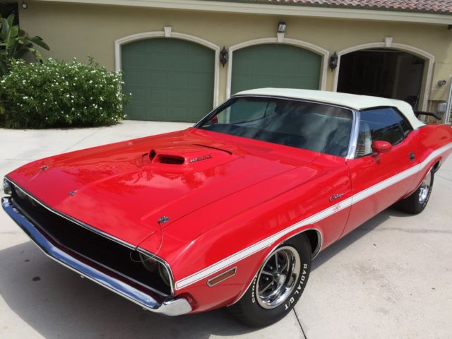 1970 Red Dodge Challenger Convertible