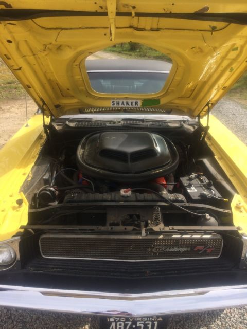 1970 Yellow Dodge Challenger Coupe