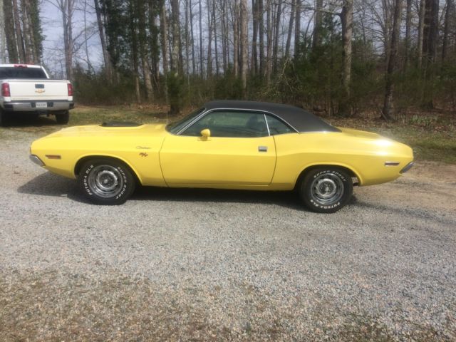1970 Yellow Dodge Challenger Coupe