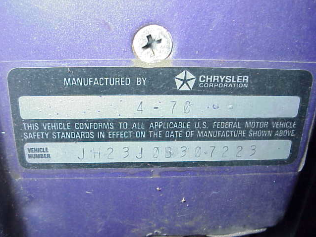 1970 Purple Dodge Challenger Hardtop