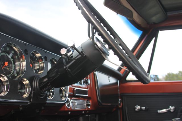 1970 Corvette Sunburst Orange Chevrolet C-10 Short Wide Bed