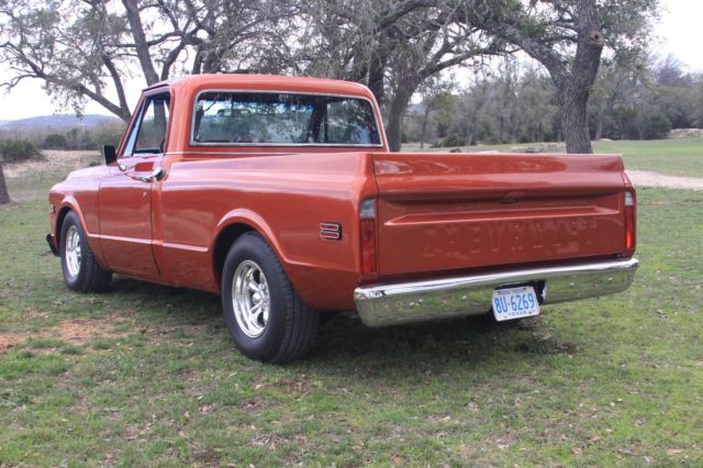 1970 Corvette Sunburst Orange Chevrolet C-10 Short Wide Bed