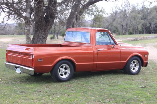 1970 Corvette Sunburst Orange Chevrolet C-10 Short Wide Bed