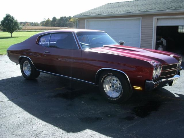 1970 candy apple red Chevrolet Chevelle 2 door sedan