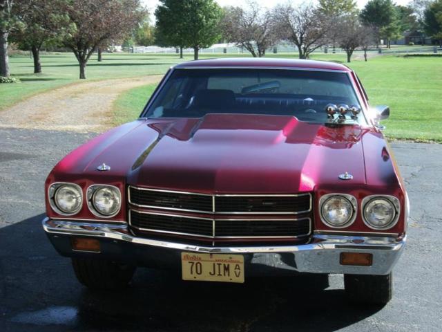 1970 candy apple red Chevrolet Chevelle 2 door sedan