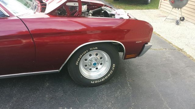 1970 candy apple red Chevrolet Chevelle 2 door sedan