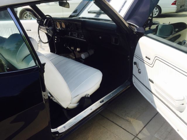 1970 Black Chevrolet Chevelle Convertible