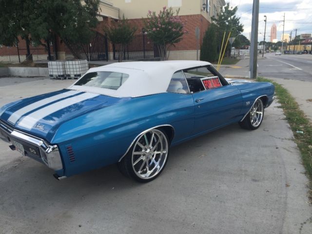 1970 Blue Chevrolet Chevelle Convertible