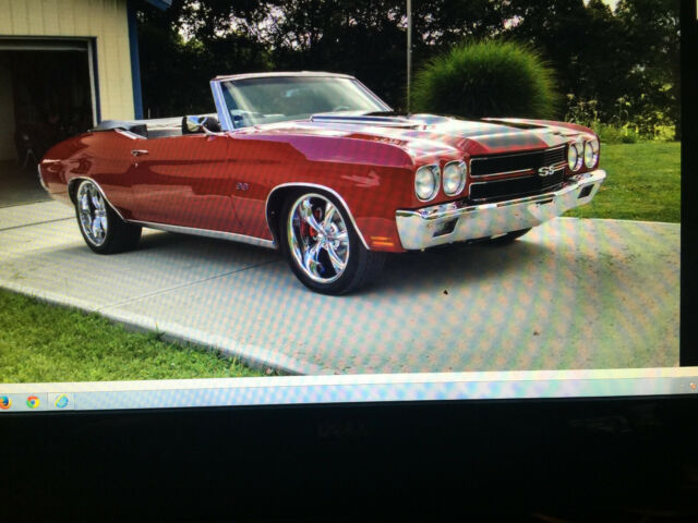 1971 Red Chevrolet Chevelle Convertible