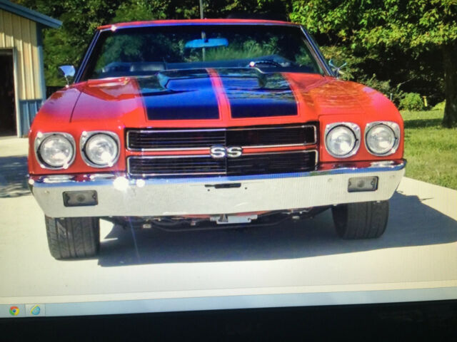 1971 Red Chevrolet Chevelle Convertible