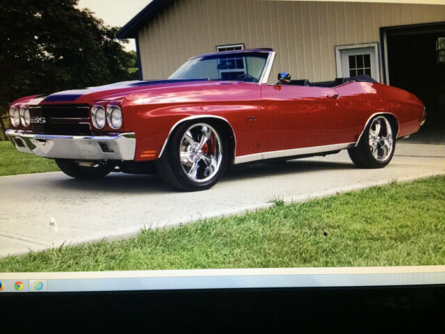 1971 Red Chevrolet Chevelle Convertible