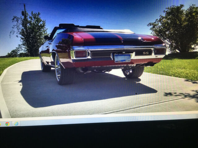 1971 Red Chevrolet Chevelle Convertible