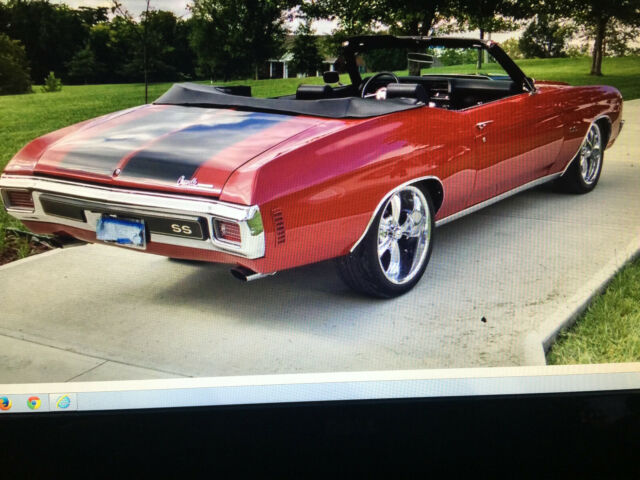 1971 Red Chevrolet Chevelle Convertible