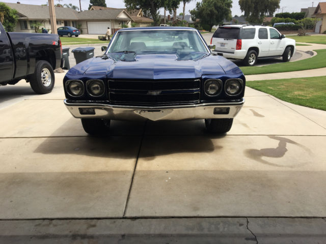 1970 Blue Chevrolet Chevelle Coupe