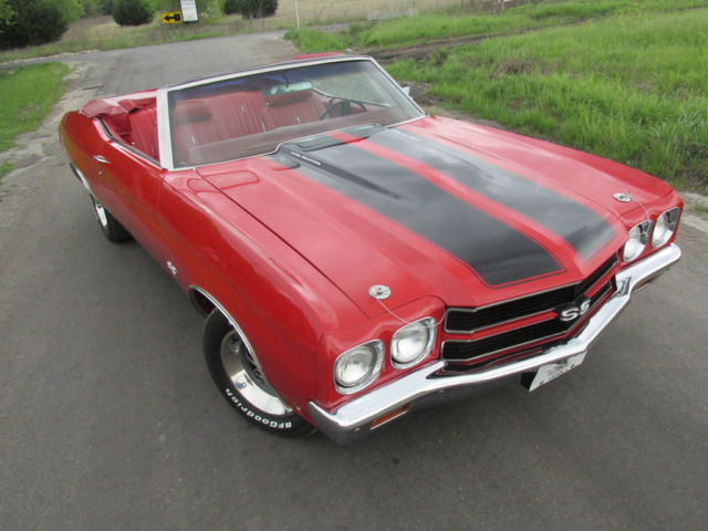 1970 Red Chevrolet Chevelle Convertible