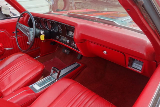 1970 Red Chevrolet Chevelle Convertible