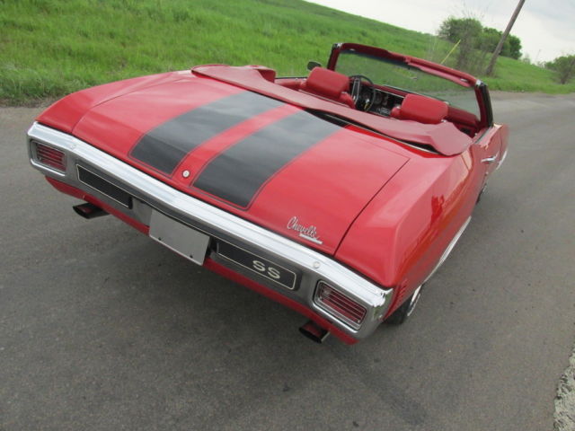 1970 Red Chevrolet Chevelle Convertible
