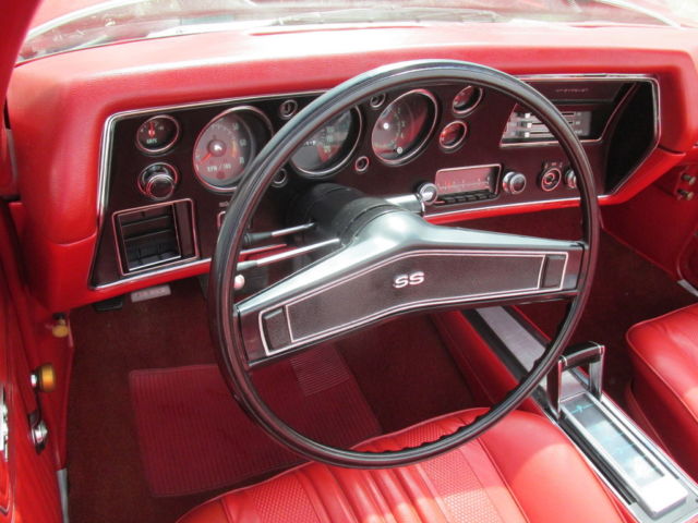 1970 Red Chevrolet Chevelle Convertible