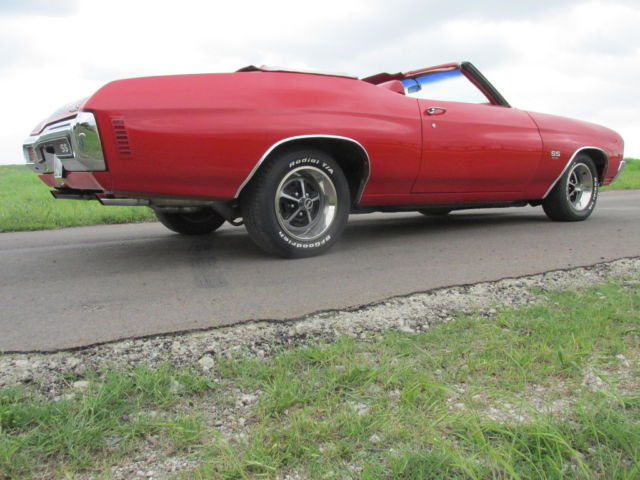 1970 Red Chevrolet Chevelle Convertible