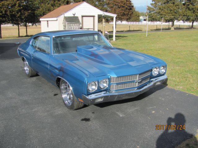 1970 Blue Chevrolet Chevelle Coupe
