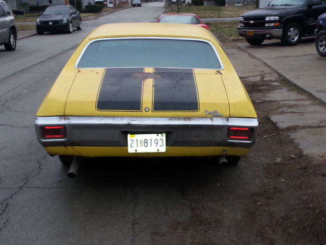 1970 Yellow Chevrolet Chevelle Coupe