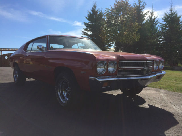 1970 Red Chevrolet Chevelle Coupe