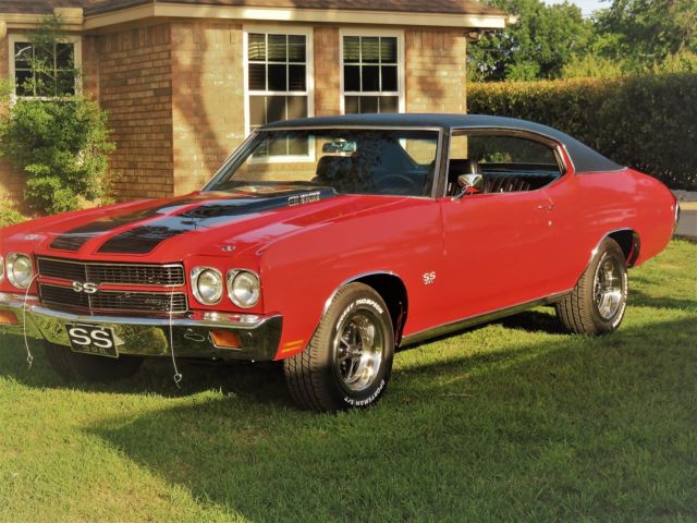 1970 Red Chevrolet Chevelle Coupe