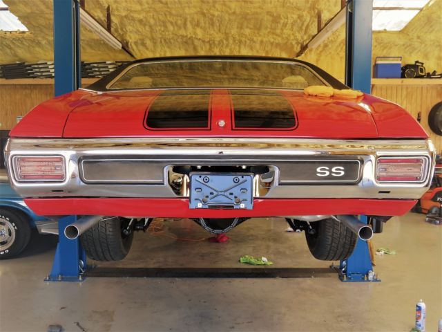 1970 Red Chevrolet Chevelle Coupe