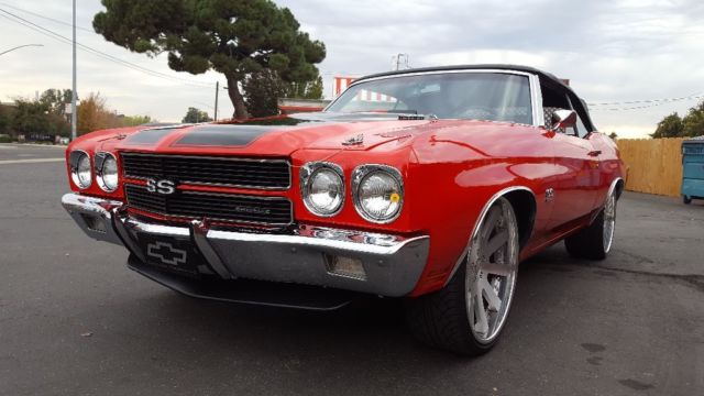 1970 Red Chevrolet Chevelle Convertible