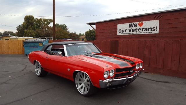 1970 Red Chevrolet Chevelle Convertible