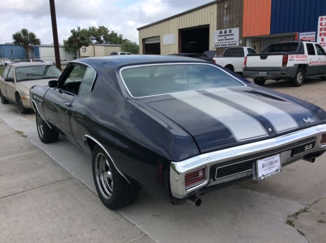 1970 Blue Chevrolet Chevelle Coupe