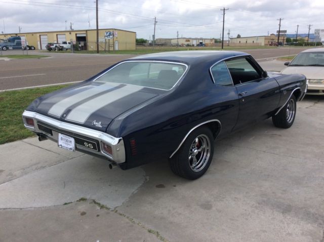 1970 Blue Chevrolet Chevelle Coupe