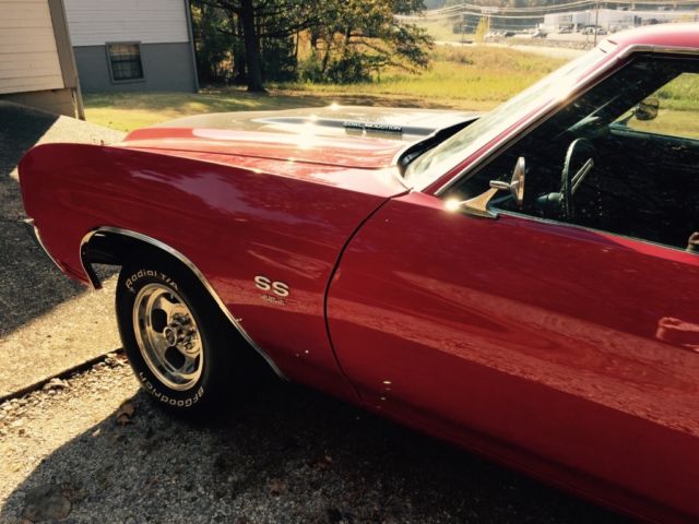 1970 Red Chevrolet Chevelle Coupe