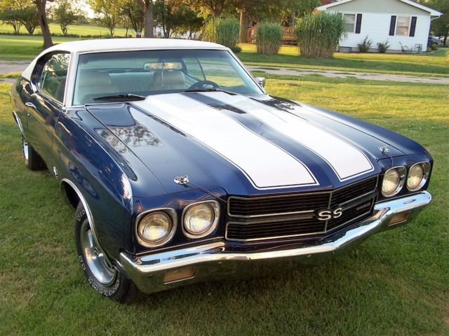 1970 Blue Chevrolet Chevelle Coupe