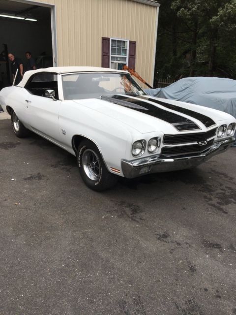 1970 White Chevrolet Chevelle Convertible