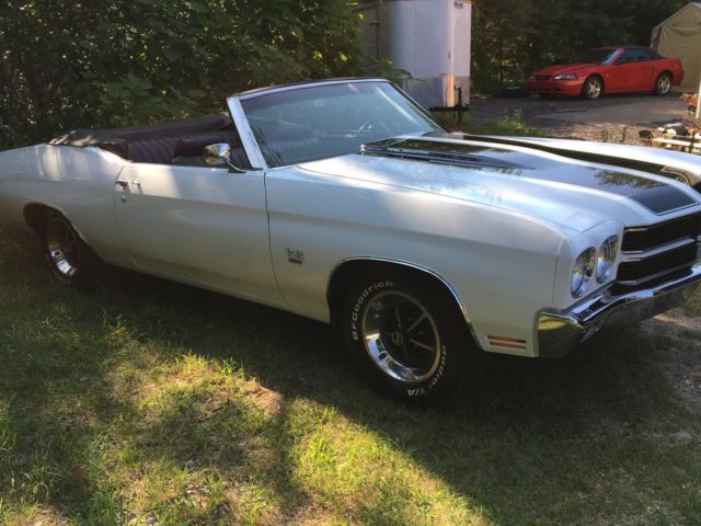 1970 White Chevrolet Chevelle Convertible