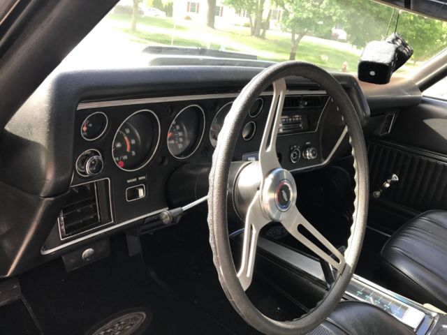 1970 Black Chevrolet Chevelle Convertible