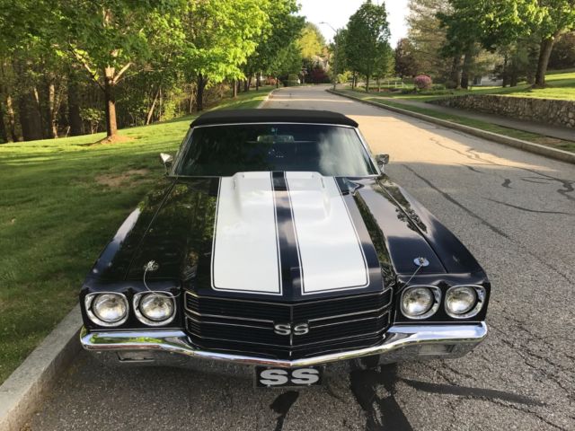 1970 Black Chevrolet Chevelle Convertible