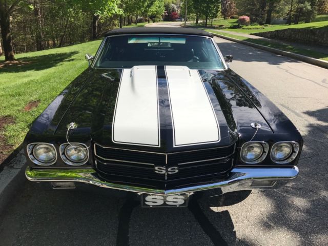1970 Black Chevrolet Chevelle Convertible